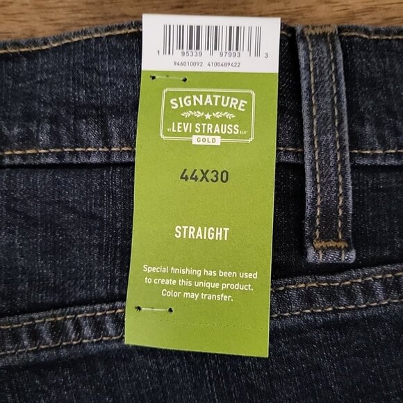 Levi Strauss Signature Men's Jeans Size 44 Gold Premium Flex Straight Leg NWT - Picture 5 of 6